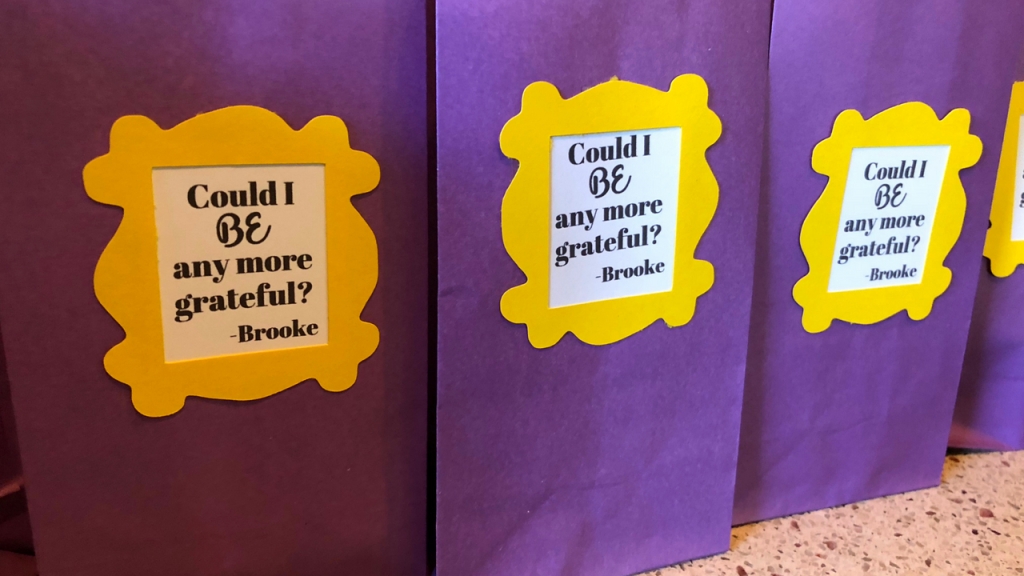 Friends themed party bags