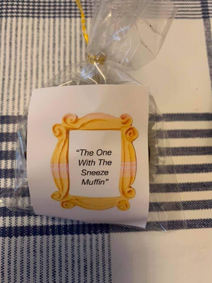 Friends themed party favours