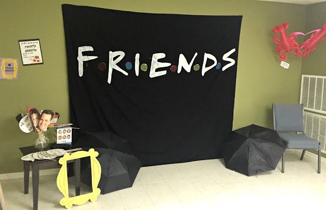Friends photo booth backdrop